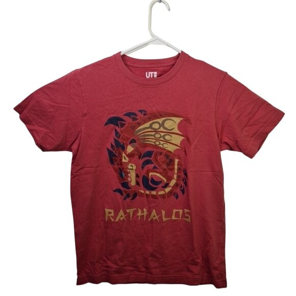Uniqlo UT Monster Hunter Rathalos Anniversary Capcom T-Shirt Red Men’s Size S - Picture 1 of 8